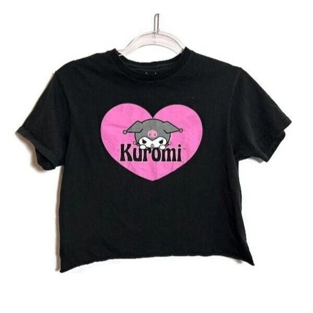 Kuromi By Sanrio Cropped T-Shirt Juniors S